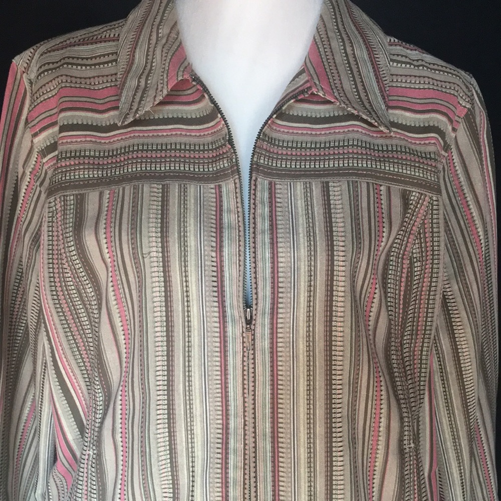 Christopher & Banks Zip Front Jacket